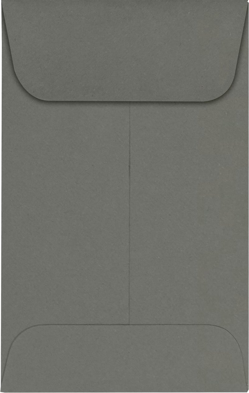 Envelopes.com LUXPaper Coin Envelopes, Smoke, 2 1/4-Inch x 3 1/2-Inch, 50-Count - Image 1